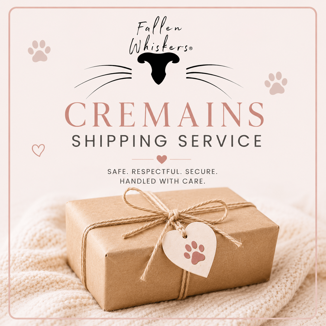 Cremains Shipping Service (US Shipping only) - Fallen Whiskers