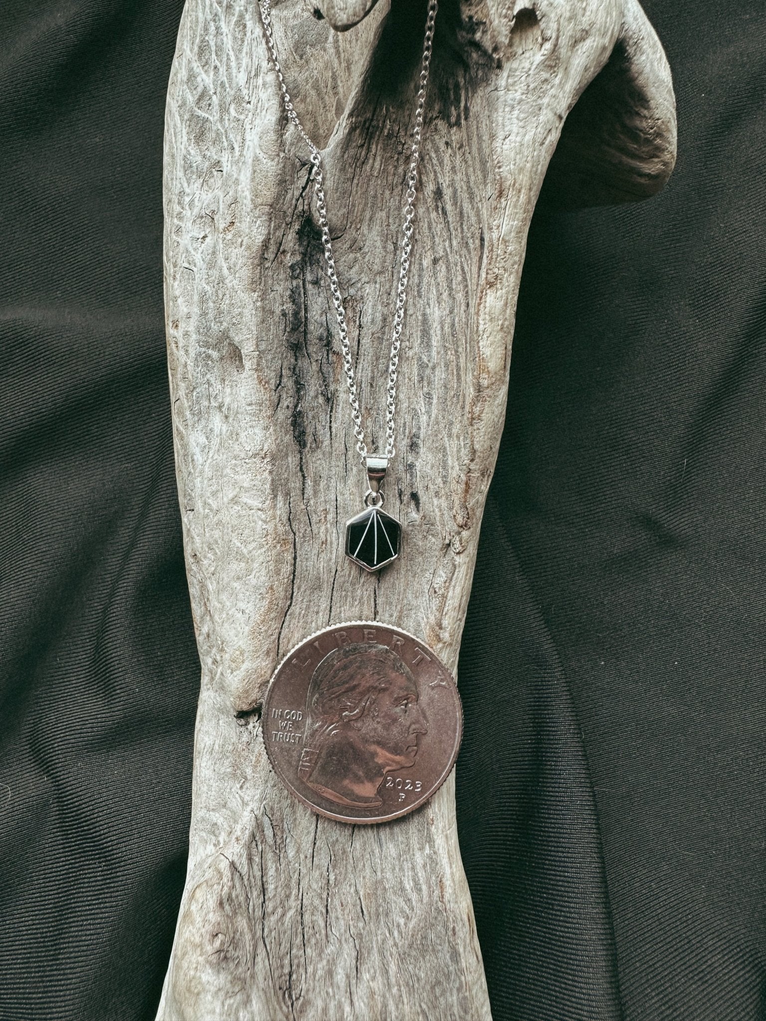 Dainty Hexagon Pet Keepsake/Memorial Pendant - Fallen Whiskers