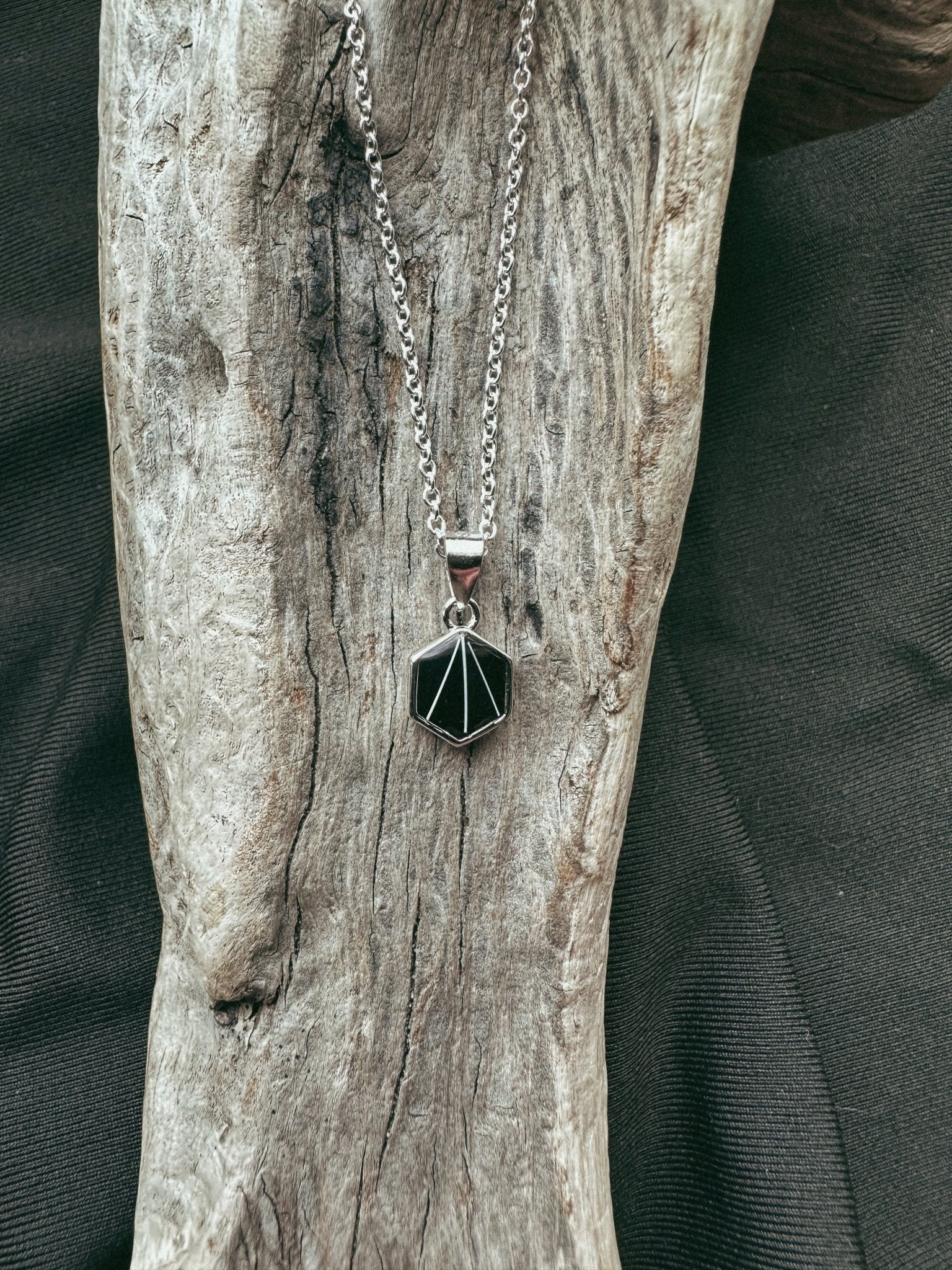 Dainty Hexagon Pet Keepsake/Memorial Pendant - Fallen Whiskers