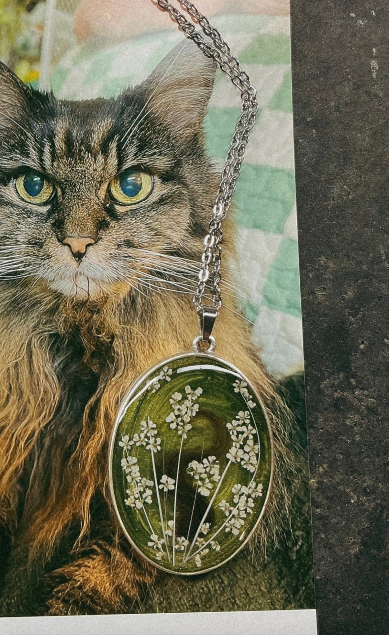 Forever Bouquet Pet Keepsake/Memorial Pendant - Fallen Whiskers