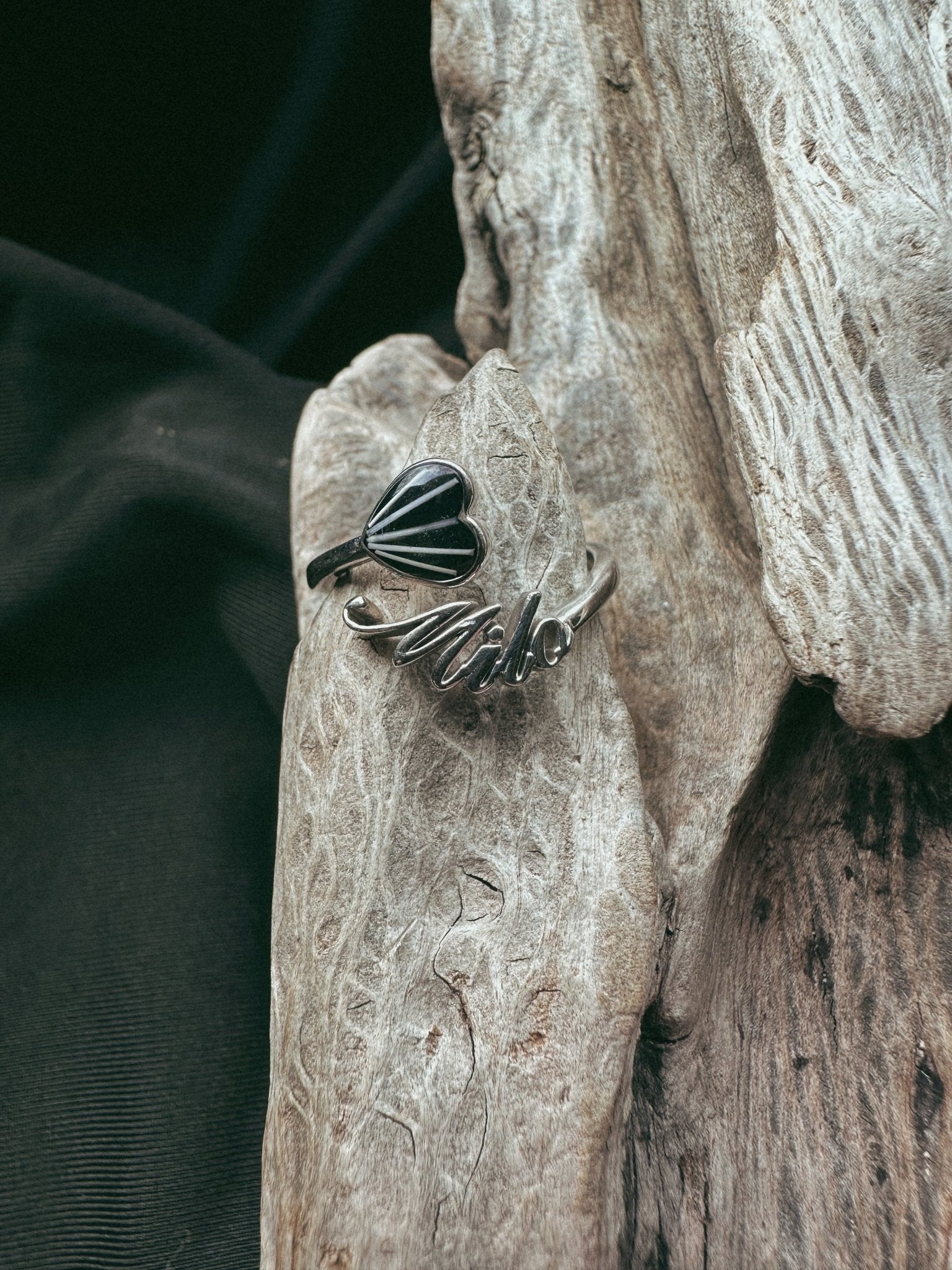 My Heart, Always ~ Pet Name Keepsake/Memorial Ring - Fallen Whiskers