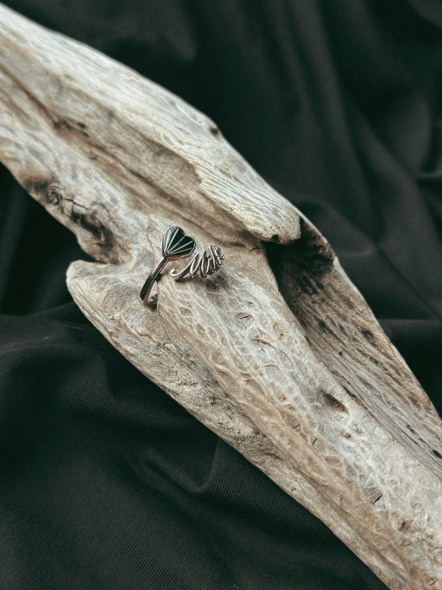 My Heart, Always ~ Pet Name Keepsake/Memorial Ring - Fallen Whiskers