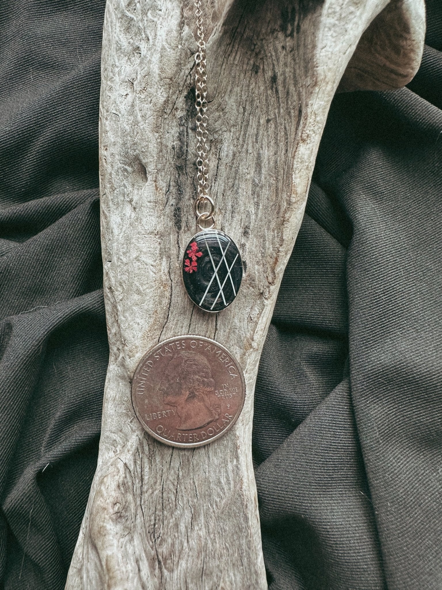 Oval Gold Filled Pet Keepsake/Memorial Pendant - Fallen Whiskers