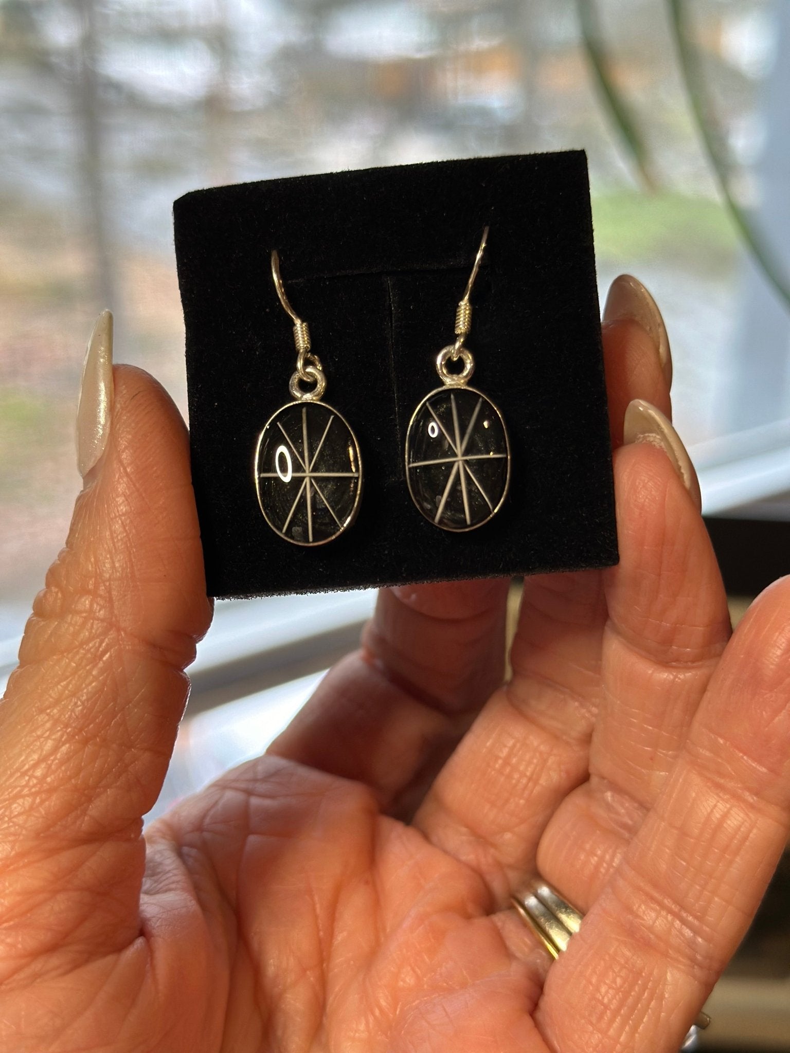 Sterling Silver Pet Keepsake/Memorial Dangle Earrings - Fallen Whiskers