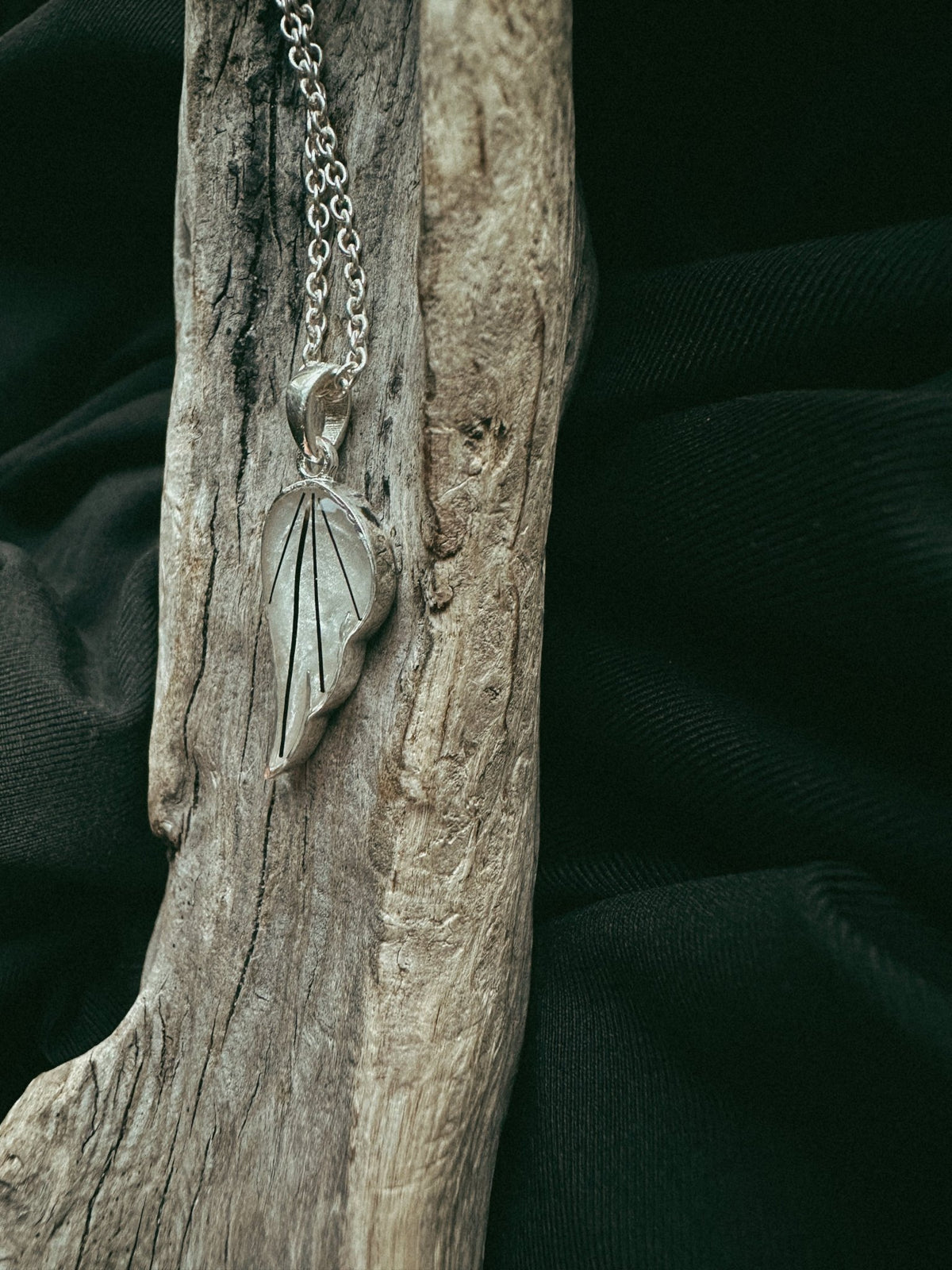 Angel Wing Pet Keepsake/Memorial Pendant - Fallen Whiskers Jewelry