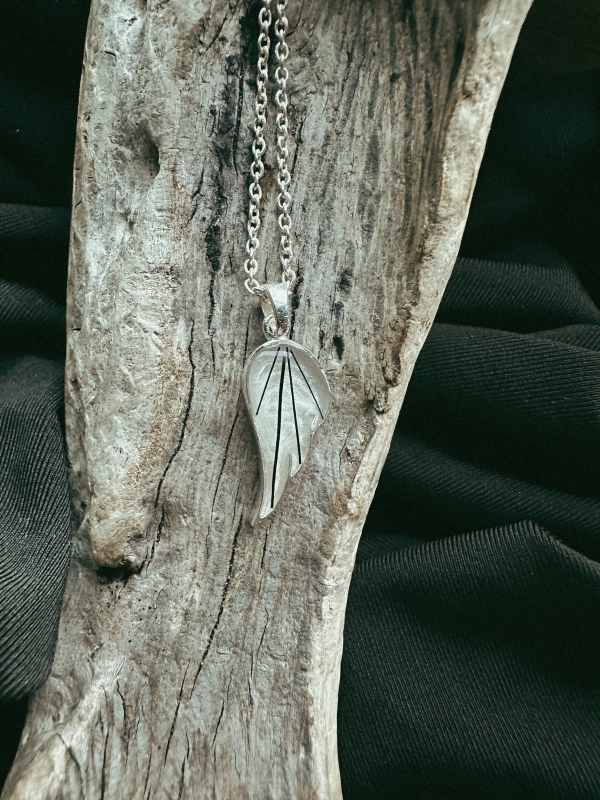 Angel Wing Pet Keepsake/Memorial Pendant - Fallen Whiskers Jewelry