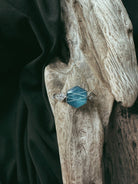 Art Deco Hexagon Pet Keepsake/Memorial Ring - Fallen Whiskers