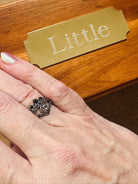 Crown Stacker Cremains Pet Keepsake/Memorial Ring - Fallen Whiskers