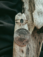 Dainty Gold Filled Oval Double Banded Pet Keepsake/Memorial Ring - Fallen Whiskers Jewelry