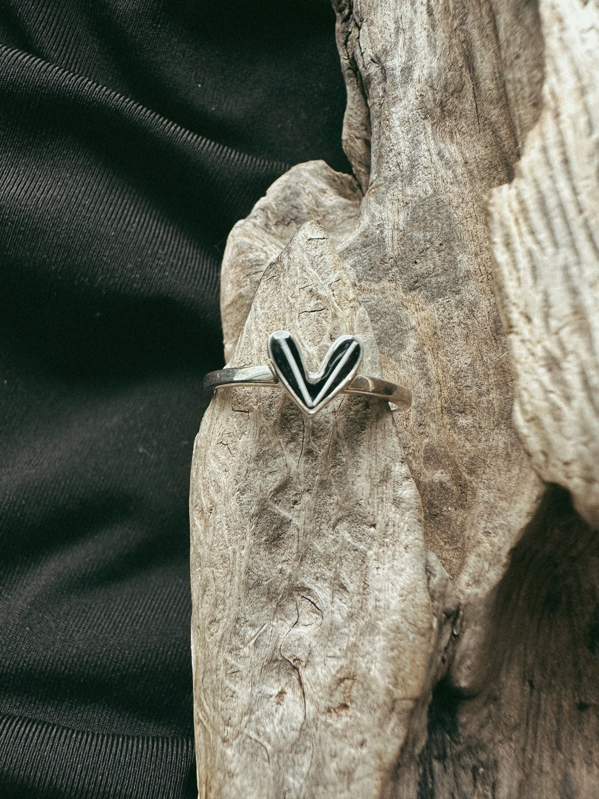 Dainty Heart Keepsake/Memorial Ring - Fallen Whiskers Jewelry