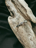 Dainty Hexagon and Stone Pet Keepsake/Memorial Ring - Fallen Whiskers Jewelry