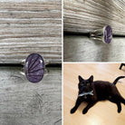 Double Banded Oval Pet Keepsake/Memorial Rings - Fallen Whiskers