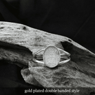 Double Banded Oval Pet Keepsake/Memorial Rings - Fallen Whiskers
