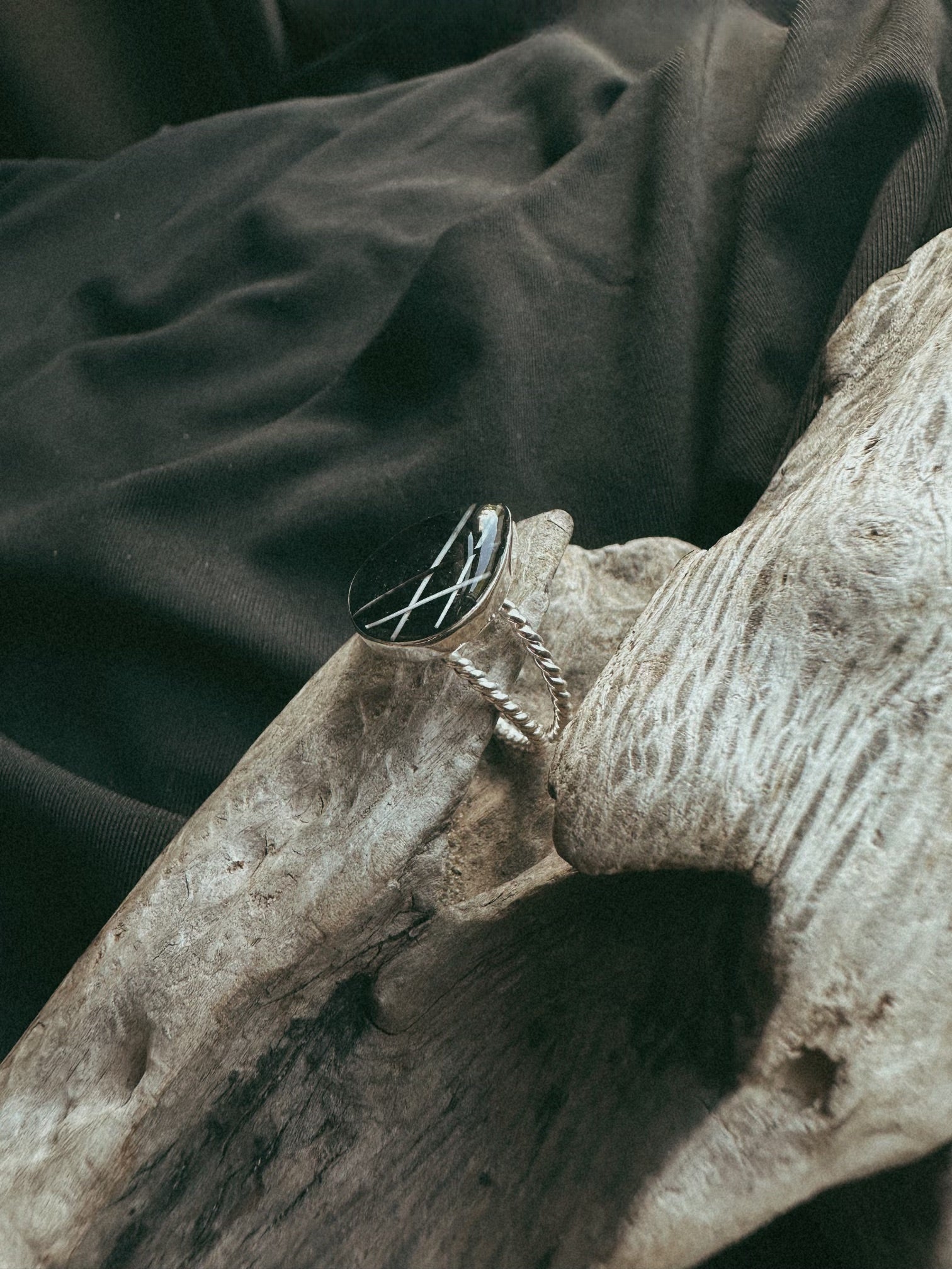 Double Banded Teardrop Pet Keepsake/Memorial Rings - Fallen Whiskers
