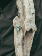 Double Teardrop & Stone Pet Keepsake/Memorial Ring - Fallen Whiskers