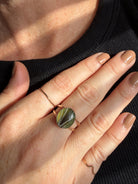 Gold Filled Oval Double Banded Pet Keepsake/Memorial Ring - Fallen Whiskers Jewelry