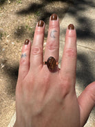 Gold Filled Oval Flat Band Pet Keepsake/Memorial Ring - Fallen Whiskers