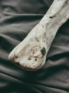 Gold Filled Oval Single Twisted Band Pet Keepsake/Memorial Ring - Fallen Whiskers
