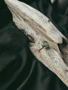 Gold Filled Round Pet Keepsake/Memorial Ring - Fallen Whiskers