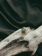 Gold Filled Round Pet Keepsake/Memorial Ring - Fallen Whiskers