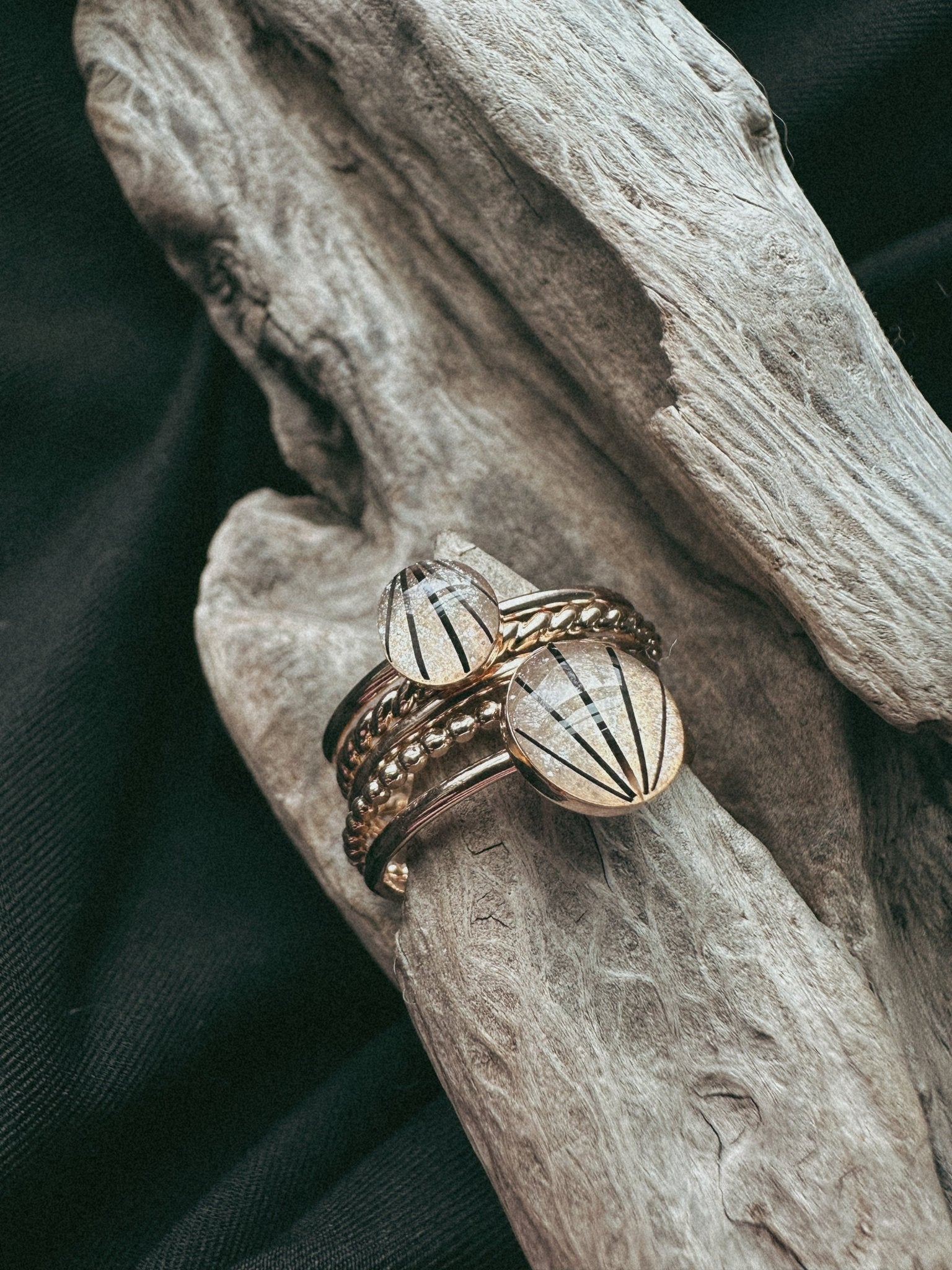 Gold Filled Whiskie Stacker Pet Keepsake/Memorial Ring - Fallen Whiskers