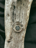 Hammered Hollow Circle Pet Keepsake/Memorial Pendant - Fallen Whiskers Jewelry