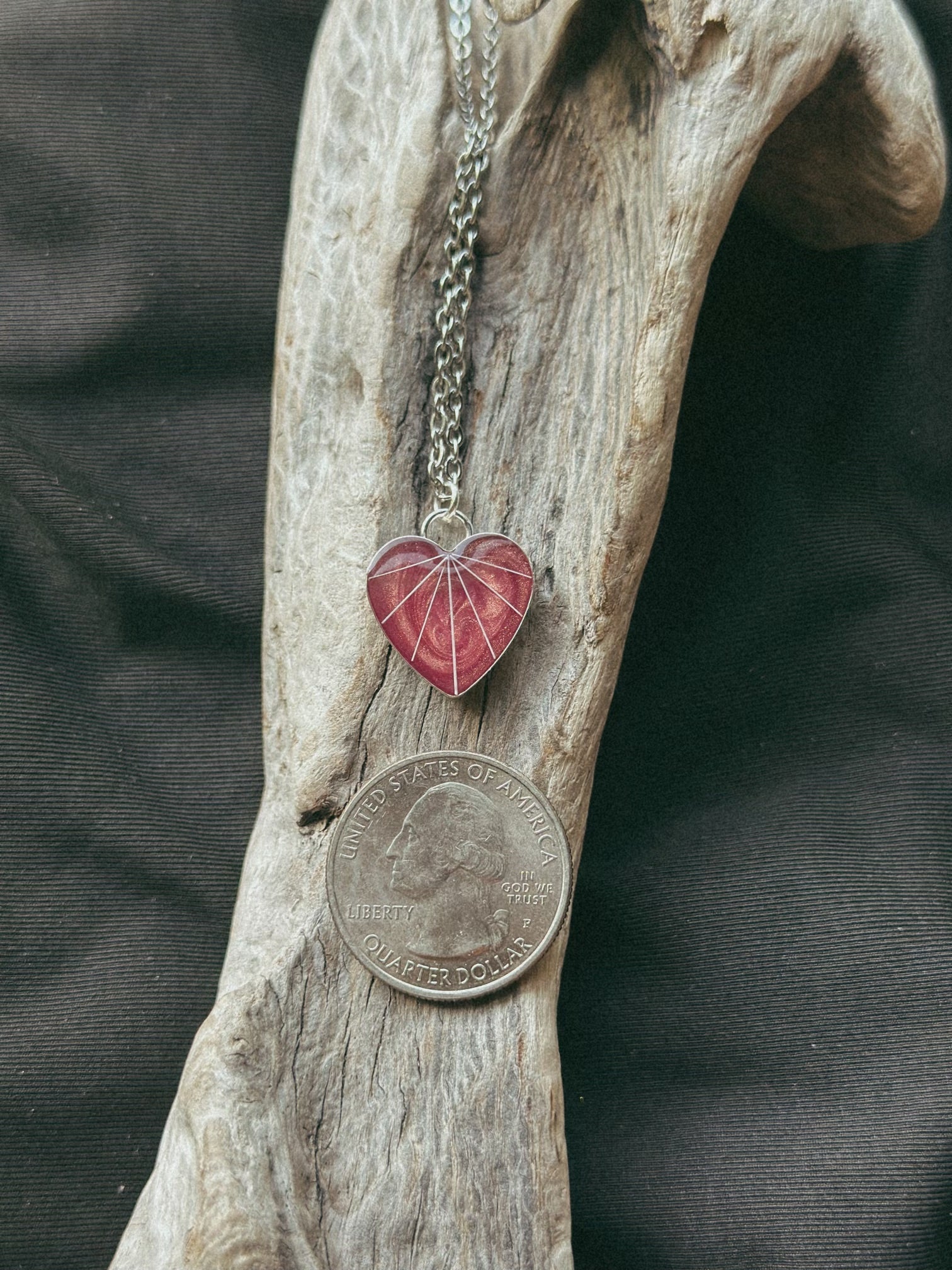 Heart Pet Keepsake/Memorial Pendant - Fallen Whiskers