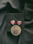 Heart Pet Keepsake/Memorial Stud Earrings - Fallen Whiskers