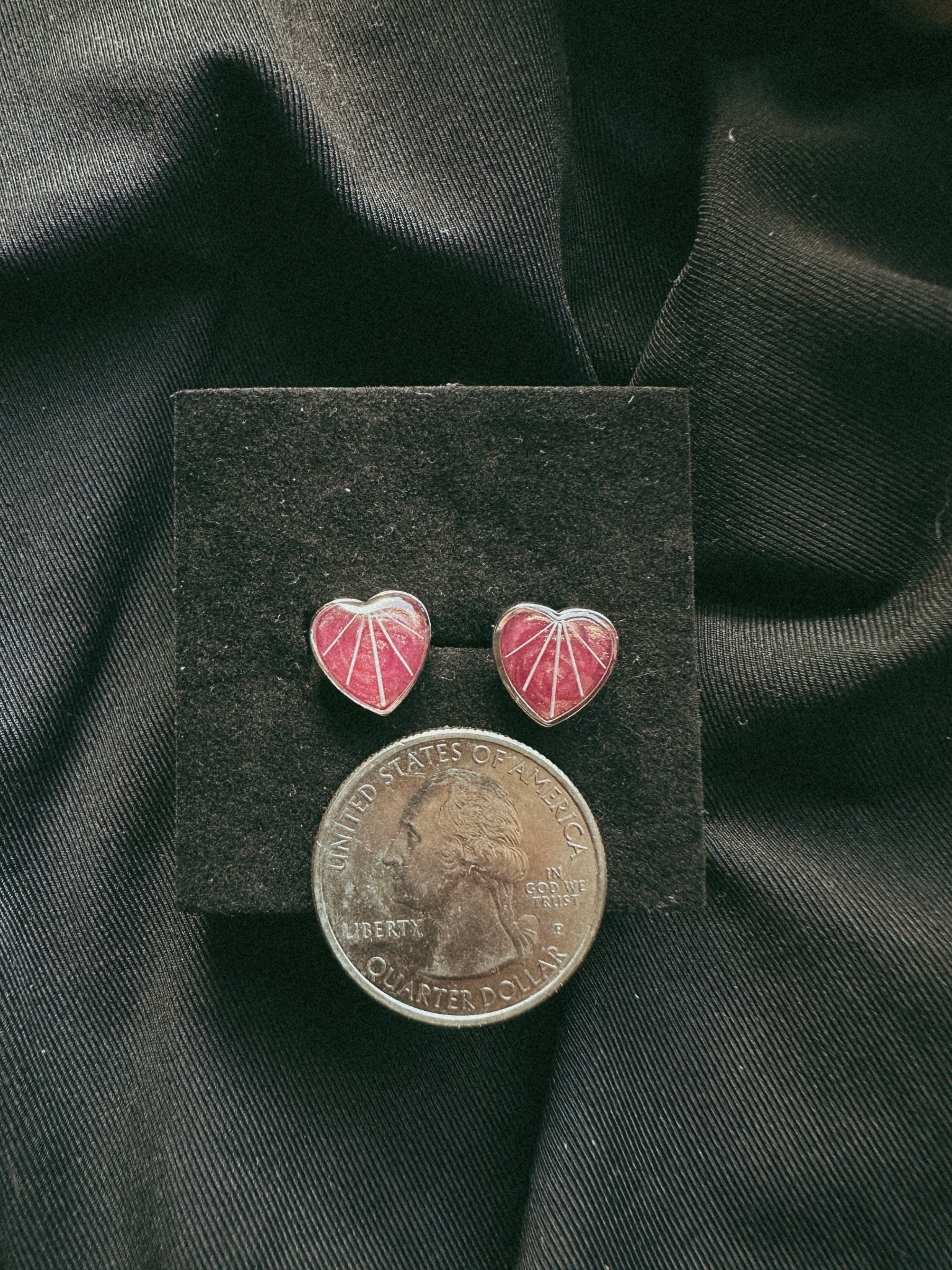 Heart Pet Keepsake/Memorial Stud Earrings - Fallen Whiskers