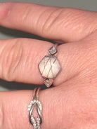 Hexagon Pet Keepsake/Memorial Ring - Fallen Whiskers