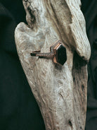 Hexagon & Stone Crown Pet Keepsake/Memorial Ring - Fallen Whiskers