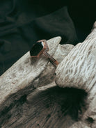 Hexagon & Stone Crown Pet Keepsake/Memorial Ring - Fallen Whiskers