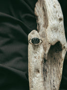 Horizontal Oval Split Band Pet Keepsake/Memorial Ring - Fallen Whiskers Jewelry