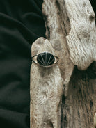 Horizontal Oval Split Band Pet Keepsake/Memorial Ring - Fallen Whiskers Jewelry