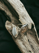 Marquise Double Banded Pet Keepsake/Memorial Ring - Fallen Whiskers Jewelry