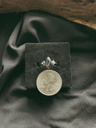 Marquise Double Moon Stone Pet Keepsake/Memorial Ring - Fallen Whiskers