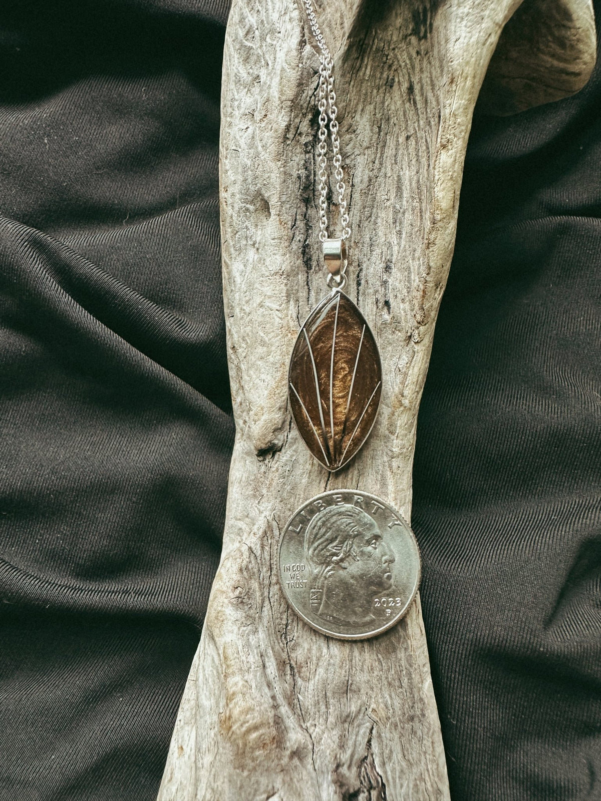 Marquise Sterling Silver Pet Keepsake/Memorial Pendant - Fallen Whiskers Jewelry