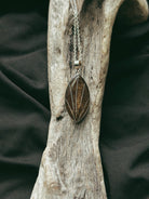 Marquise Sterling Silver Pet Keepsake/Memorial Pendant - Fallen Whiskers Jewelry