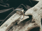 Men's Minimal Band Pet Keepsake/Memorial Ring - Fallen Whiskers