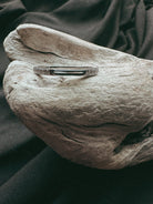 Minimal Band & Stone Pet Keepsake/Memorial Ring - Fallen Whiskers