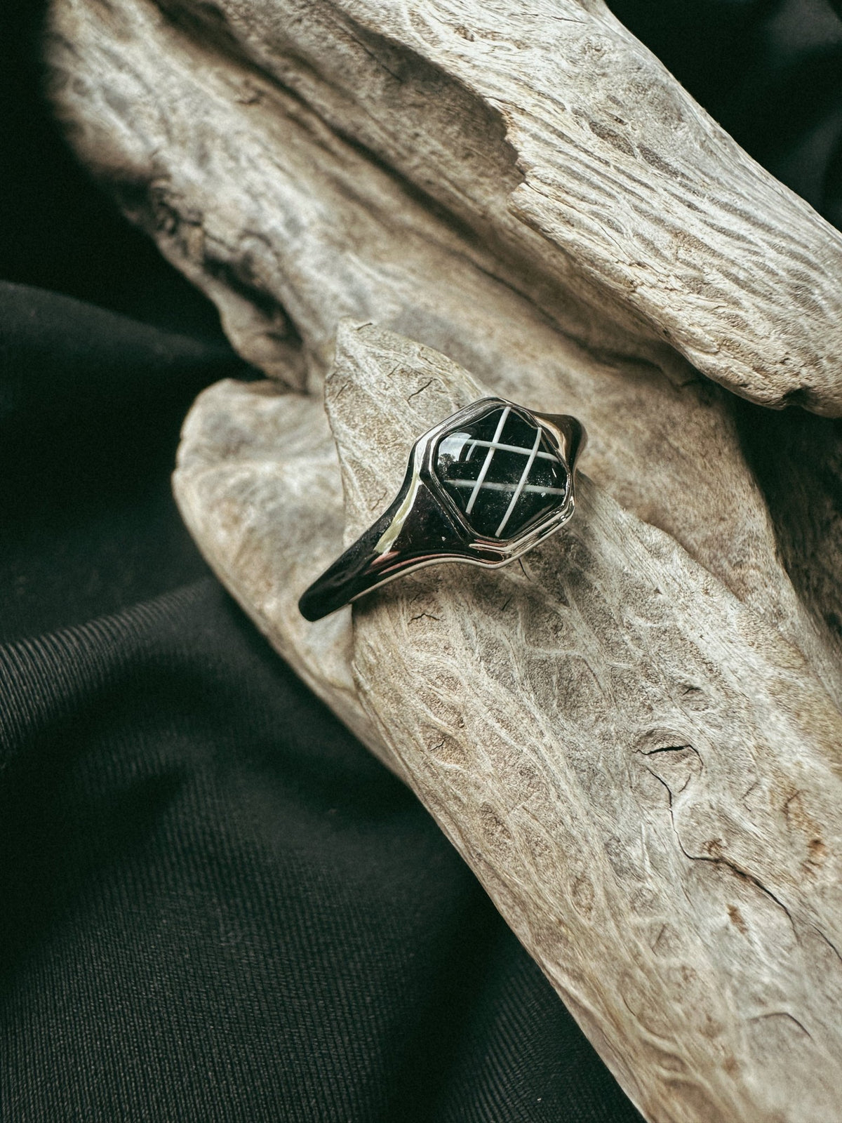 Minimal Square Keepsake/Memorial Ring - Fallen Whiskers Jewelry