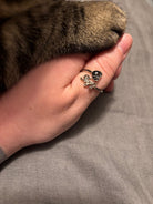 My Heart, Always ~ Pet Name Keepsake/Memorial Ring - Fallen Whiskers