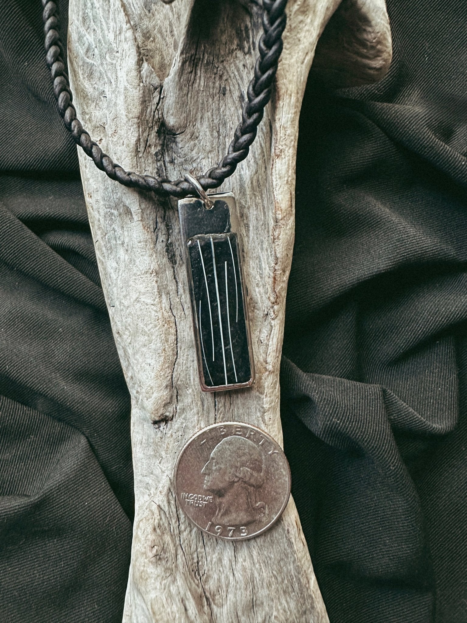 Oblong Bar Pet Keepsake/Memorial Pendant - Fallen Whiskers