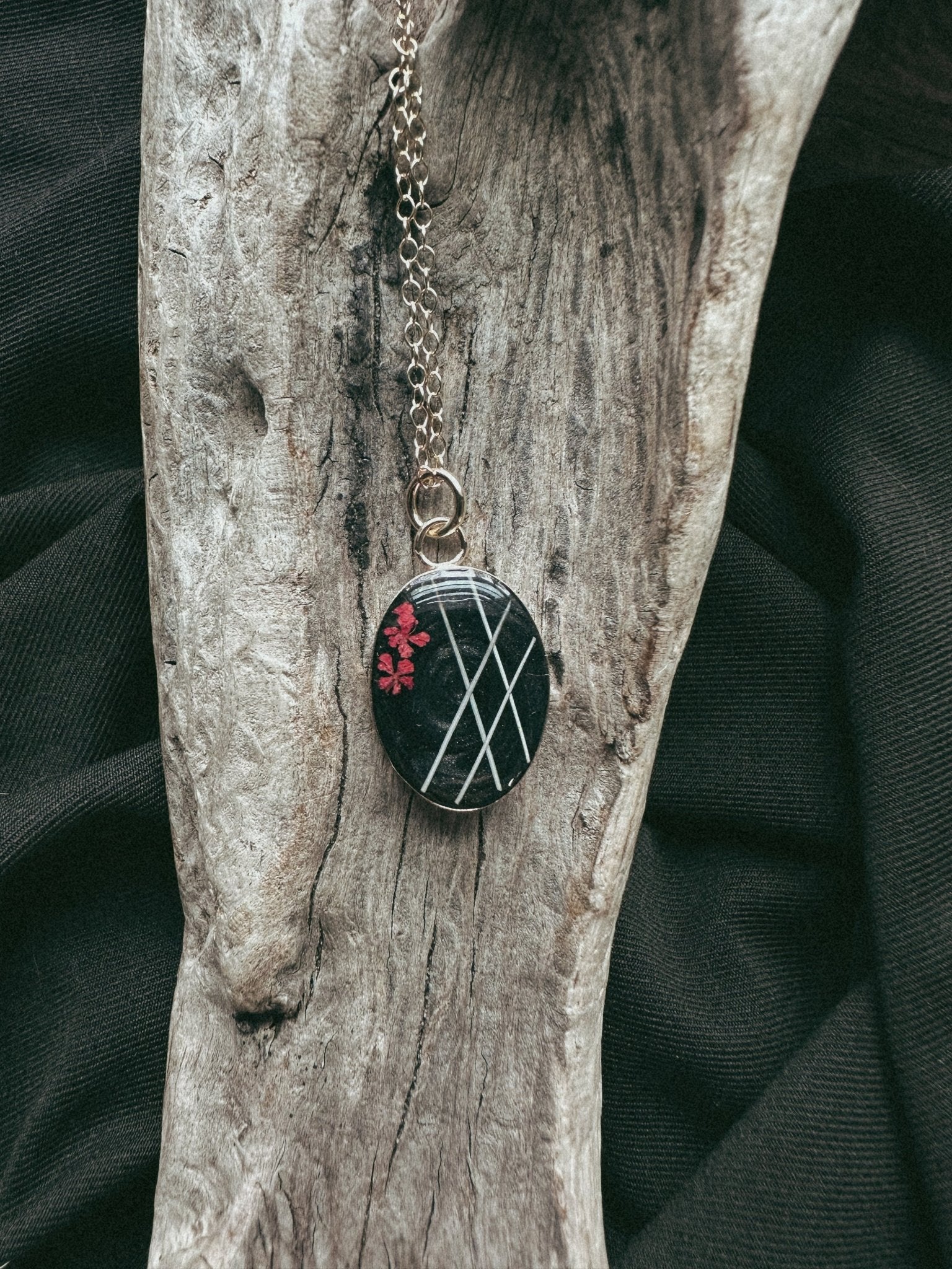Oval Gold Filled Pet Keepsake/Memorial Pendant - Fallen Whiskers
