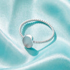 Oval Shaped Pet Keepsake/Memorial Ring - Fallen Whiskers