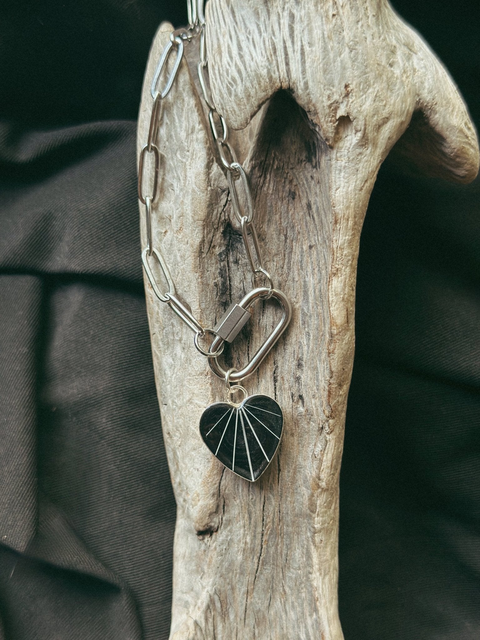 Paperclip & Heart Pet Keepsake/Memorial Pendant - Fallen Whiskers