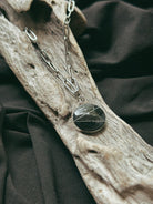 Paperclip & Round Pet Keepsake/Memorial Pendant - Fallen Whiskers