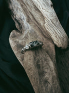 Rectangle and Stone Pet Keepsake/Memorial Ring - Fallen Whiskers Jewelry