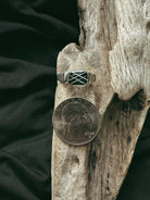 Rectangle Fluted Band Keepsake/Memorial Ring - Fallen Whiskers Jewelry