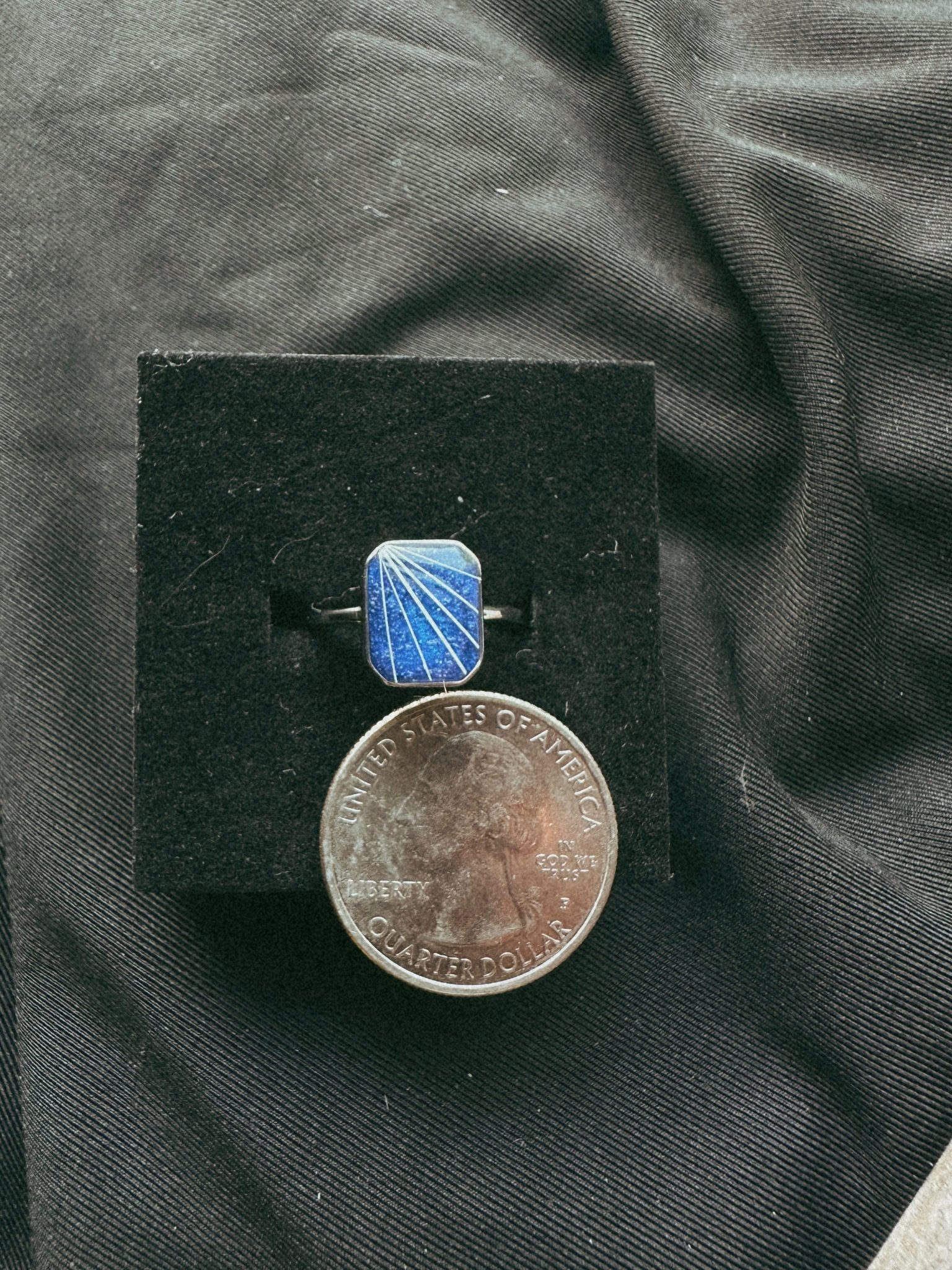 Rectangle Pet Keepsake/Memorial Ring - Fallen Whiskers